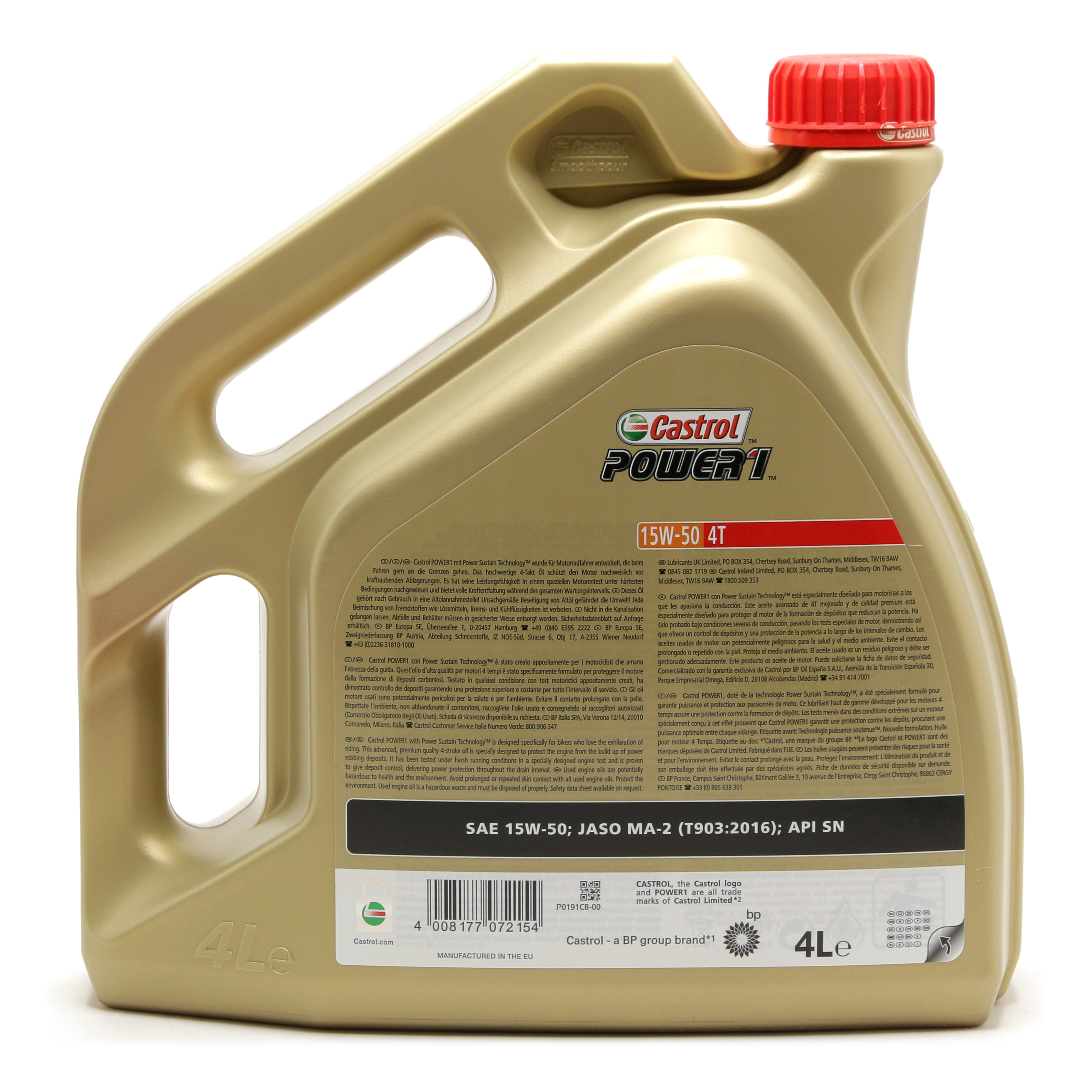 Castrol Power 1 4T 15W-50 Motoröl 4l Kanne